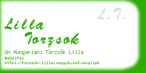 lilla torzsok business card